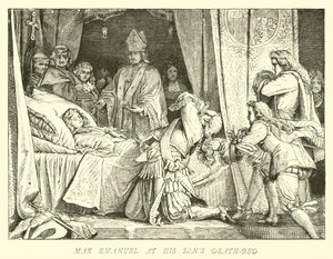 Max Emanuel fiai halálos ágyán alkotó: German School