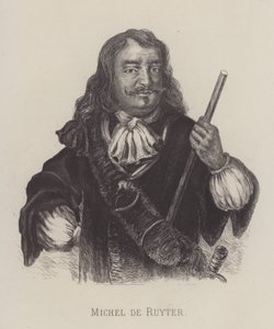 Michiel de Ruyter, holland tengernagy (litho) alkotó: German School