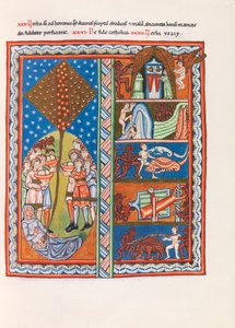 Bingeni Hildegard miniatúrája Liber Sciviasból, c. 1175 (fax) alkotó: German School