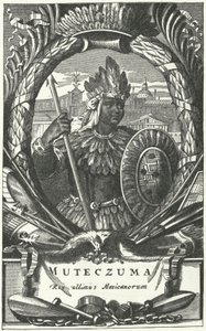 Montezuma II, azték császár (metszet) alkotó: German School