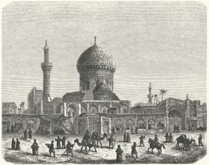 Ahmed Khiaga mecset és piactér, Bagdad (metszet) alkotó: German School