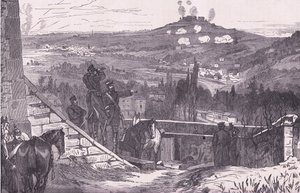 Mount Valerien az ostrom alatt, Cassells History of the War Franciaország és Németország között, kiadó: Cassell and Company Limited, 1890 körül (litho) alkotó: German School