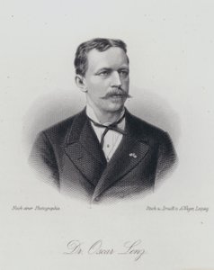 Oskar Lenz német-osztrák geológus és ásványkutató (metszet) alkotó: German School