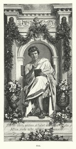 Ovidius, római költő (metszet) alkotó: German School