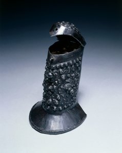 Patron vagy tölténydoboz, 1600 körül (acél, fa, sárgaréz és bőr) alkotó: German School