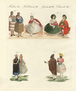 Perui ruhák (színes gravírozás) alkotó: German School