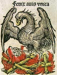 Phoenix megjelent a Nürnbergi Krónikában, 1493 alkotó: German School