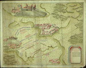 Az 1741. április 10-i mollwitzi csata terve alkotó: German School