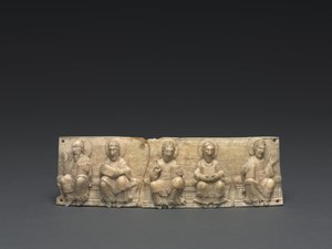 Plaque from a Portable Altar: Christ and the Apostles, Lower Rhine Valley alkotó: German School