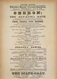 Carl Maria von Weber „Oberon” első előadásának bemutatója a londoni Convent Gardenben, április 12-én alkotó: German School