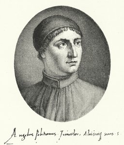 Poliziano, firenzei reneszánsz költő (metszet) alkotó: German School