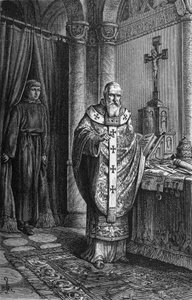 IV. Kelemen pápa (Gui Foucois vagy Coots vagy Foucault, 12. század vége – 1268). Richard Roth „Kaiser, Konig und Papft” című metszete alkotó: German School