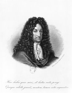 Gottfried Wilhelm (1646-1716) báró de Leibniz portréja alkotó: German School