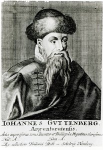 Johannes Gutenberg portréja alkotó: German School