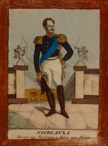 I. Miklós orosz cár és lengyel király portréja, Neuruppiner Bilderbogen, 1850 körül alkotó: German School