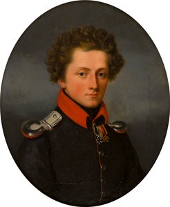 Egy fiatal tiszt portréja, 1801-99 körül (olaj, vászon) alkotó: German School