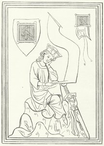 Walther von der Vogelweide középfelnémet lírai költő portréja a Codex Manesse-ből (metszet) alkotó: German School