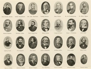 Híres németek portréi a német szellem lovagjaiból (litho) alkotó: German School