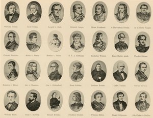Híres németek portréi a német szellem lovagjaiból (litho) alkotó: German School