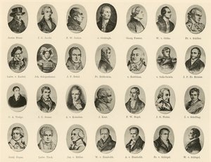 Híres németek portréi a német szellem lovagjaiból (litho) alkotó: German School