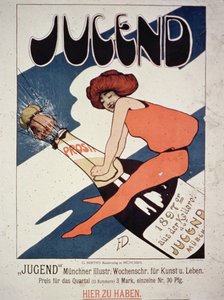 A Jugend plakátja, illusztrált hetilap a művészetért és az életért, München, 1897