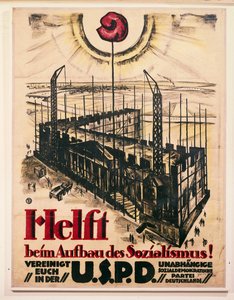 A Németországi Független Szociáldemokrata Párt (USPD) plakátja alkotó: German School
