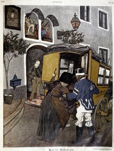 Tömegközlekedés: személy omnibuszon - a „Jugend”-ben alkotó: German School