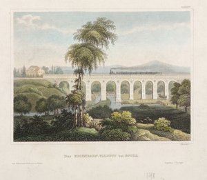 Vasúti viadukt Gothában, metzeroth B., 1848 alkotó: German School