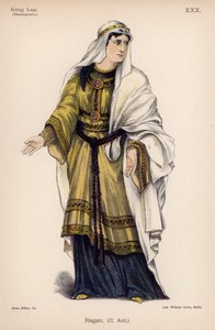 Regan, Shakespeare Lear király című művéből (színes litó) alkotó: German School