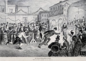 Rulett korcsolyaverseny Berlinben 1878-ban. alkotó: German School