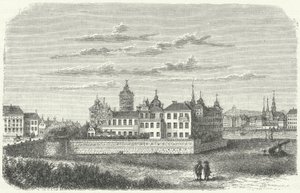 Királyi palota Stockholmban a 17. században (metszet) alkotó: German School