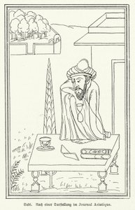 Saadi Shirazi, perzsa költő (litho) alkotó: German School