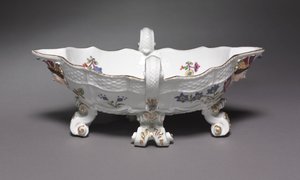 Bográcscsónak, készült a németországi meisseni porcelángyárban, 1735-56 alkotó: German School