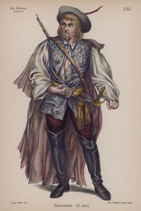 Schweizer, a Die Rauberből (A rablók), Friedrich Schiller (színes litó) alkotó: German School