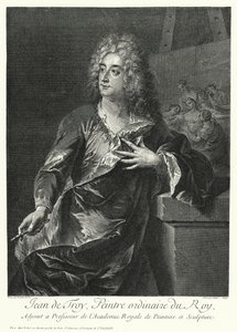Jean Francois de Troy francia művész önarcképe (metszet) alkotó: German School