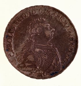 Frigyes Károly badeni nagyherceg (1728-1811) ezüsttallérja (taler) (Bádeni I. Károly) 1766 Átm. 3,9 cm Nápoly, museo archeologico alkotó: German School