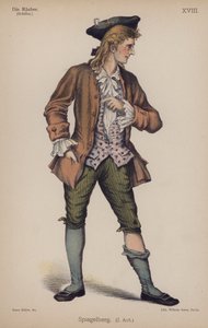 Spiegelberg, a Die Rauberből (A rablók), Friedrich Schillertől (színes litó) alkotó: German School