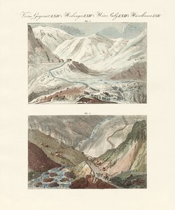 Furcsa bérletek Svájcban (színes metszet) alkotó: German School