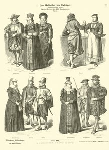 Svájci viseletek, 17. század közepe alkotó: German School