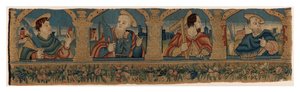 Tapestry strip depicting the Four Apostles, possibly from Nuremberg (wool) alkotó: German School