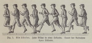 Tíz kép egy futó emberről egy másodperc alatt (metszet) alkotó: German School