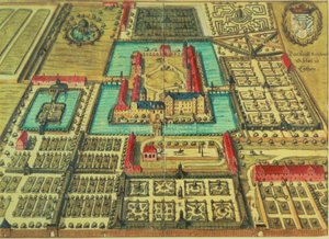 A kotheni herceg vára, Mattheus Merian Elfder "Topographia" című művéből. alkotó: German School