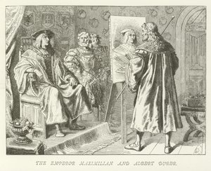 Maximilian császár és Albert Durer alkotó: German School