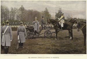 A császári tisztelgés Bismarck előtt alkotó: German School