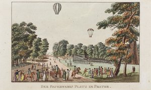 The Fireworks Place, Prater, 1802 körül alkotó: German School