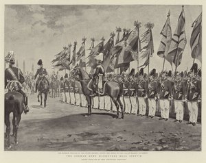 A német hadsereg manőverei Stettin közelében (litho) alkotó: German School