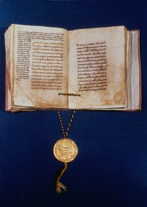 IV. Károly, a római római császár aranybullája, 1400 (persely és arany) alkotó: German School