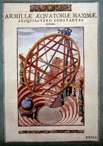 A Nagy Egyenlítői Armil Tycho Brahe (1546-1601), Wandsbeck „Csillagászatában” alkotó: German School
