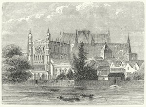 A westminsteri parlament házai I. Károly király idejében alkotó: German School