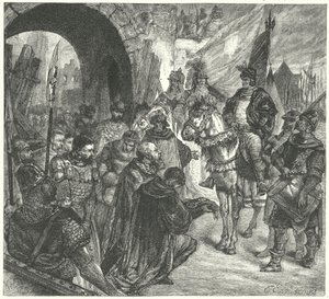 Nagy Prokop huszita hadvezér Naumburg előtt alkotó: German School